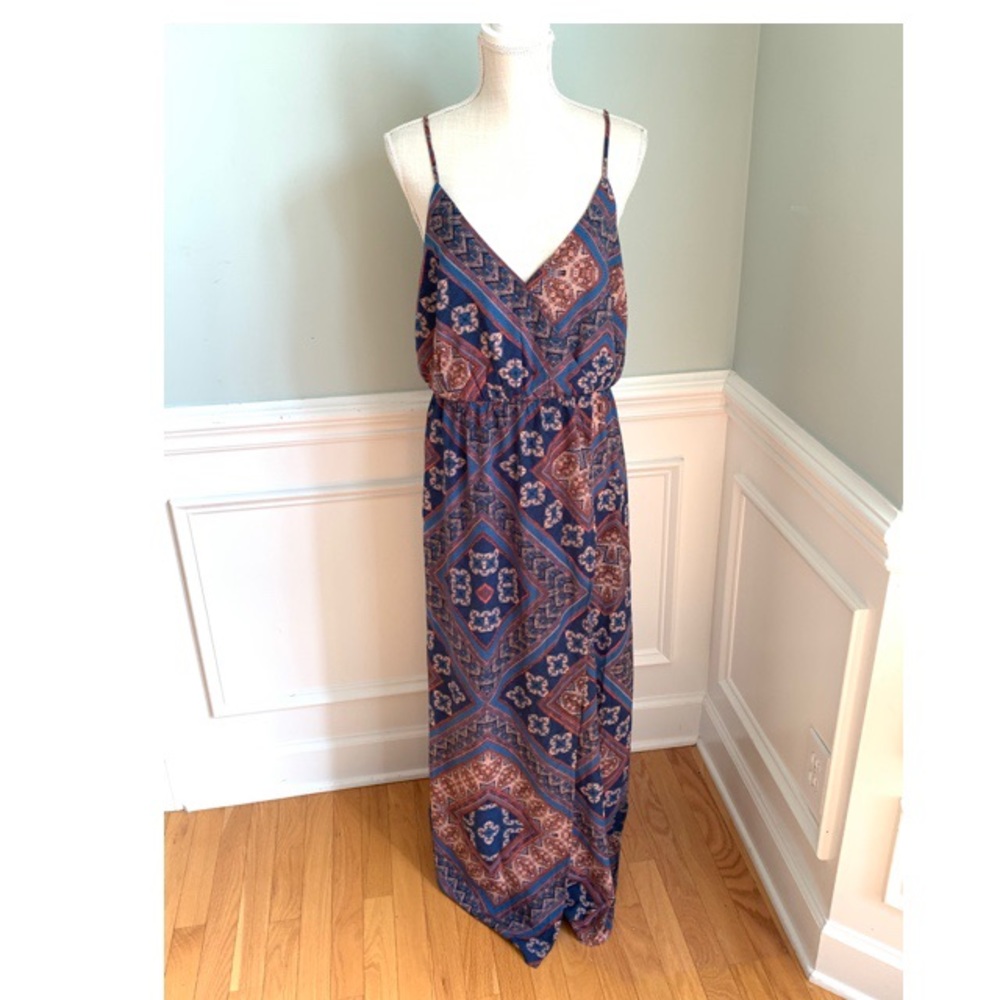Skies are Blue Stitchfix multicolor maxi dress L